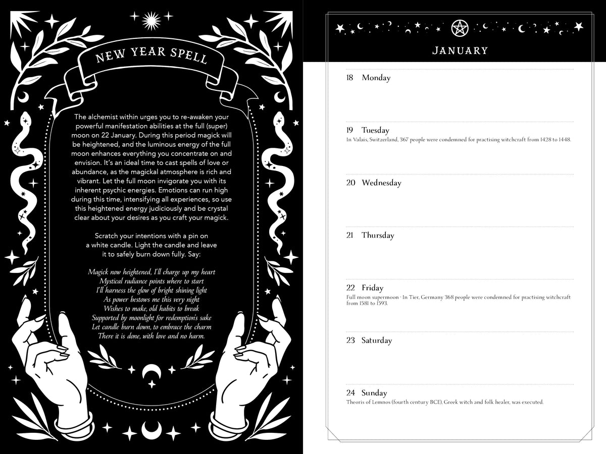 2027 Witch's Diary - Southern Hemisphere