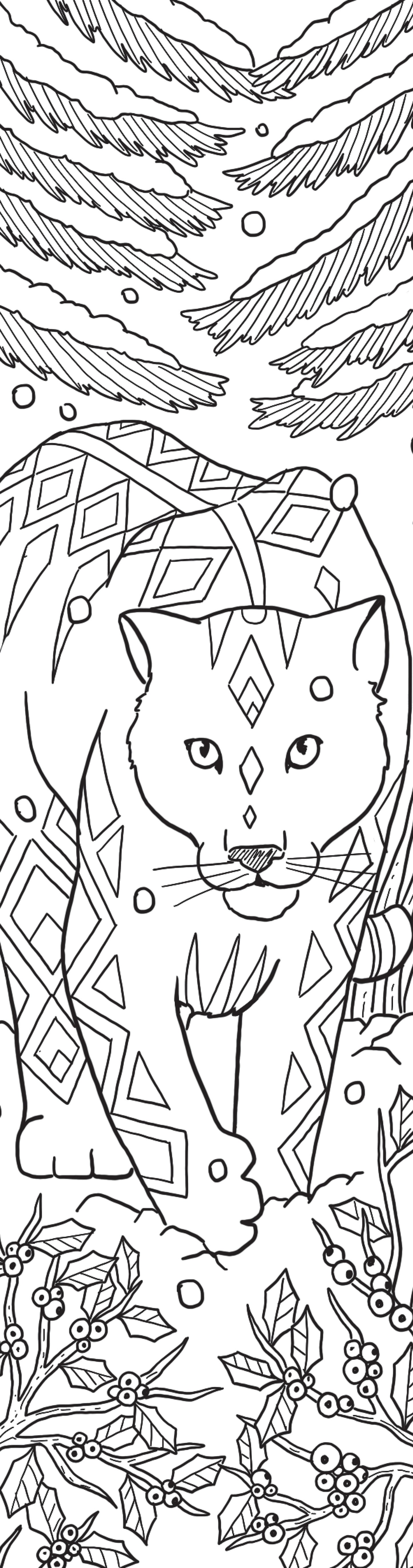 Animals Coloring Bookmarks