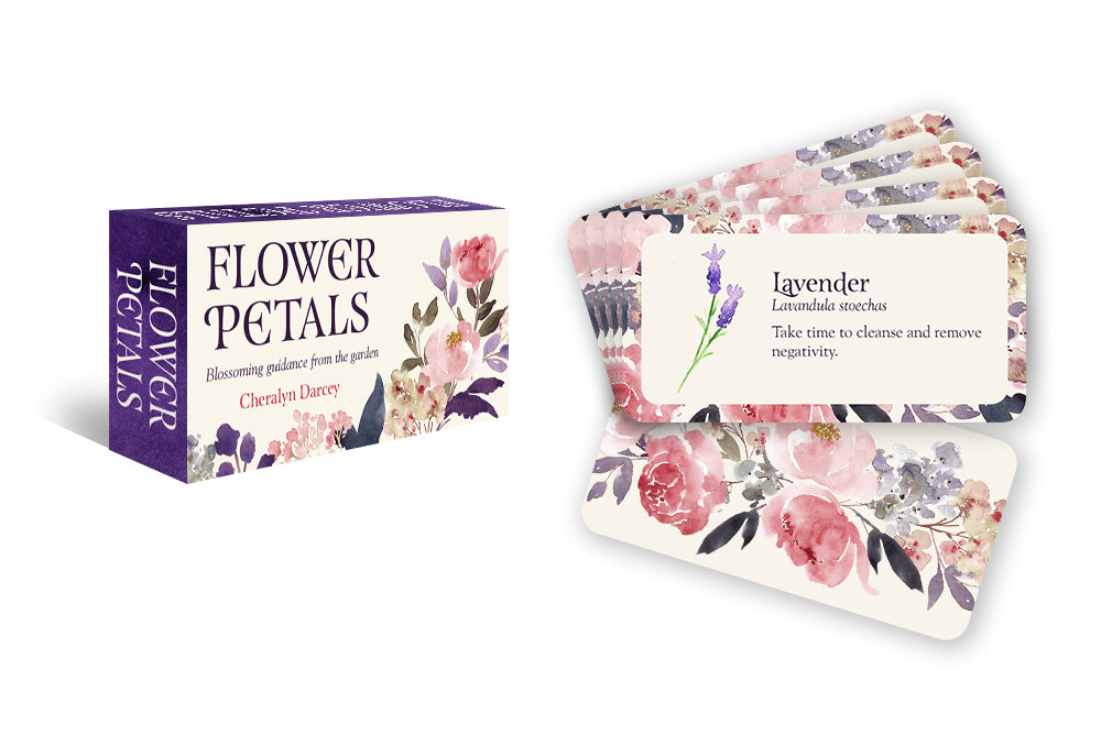 Flower Petals product packaging with floral design on a white background