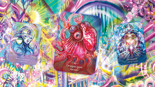 Sacred Sea Oracle Cards Flip Through Lemuria Inspired