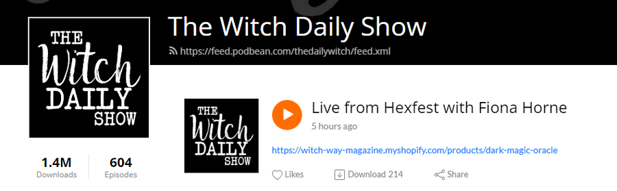 The Witch Daily with Fiona Horne Live from Hexfest