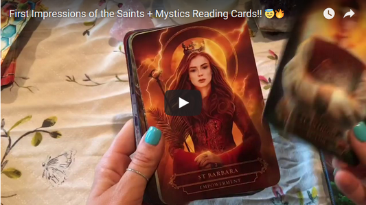 Saints and Mystics Reading Cards unboxing