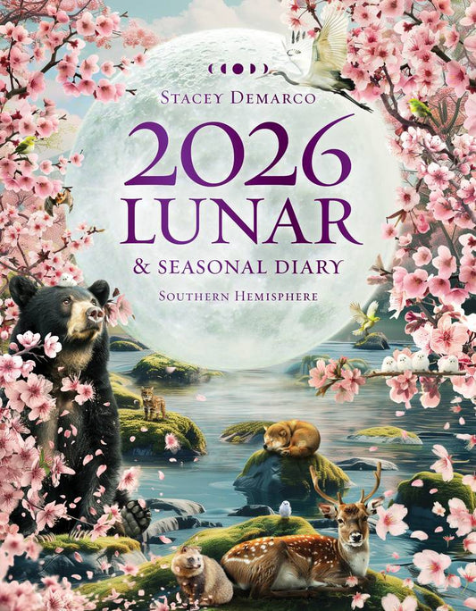2026 Lunar & Seasonal Planner cover with bears, flowers, and water