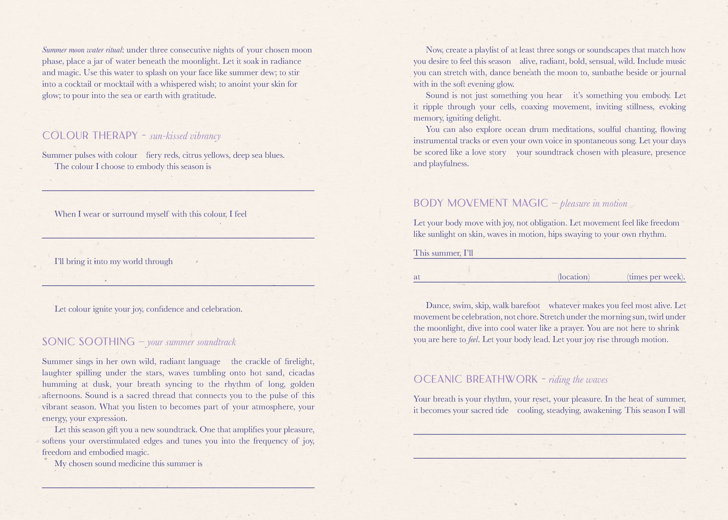 Text document with various sections on a white background