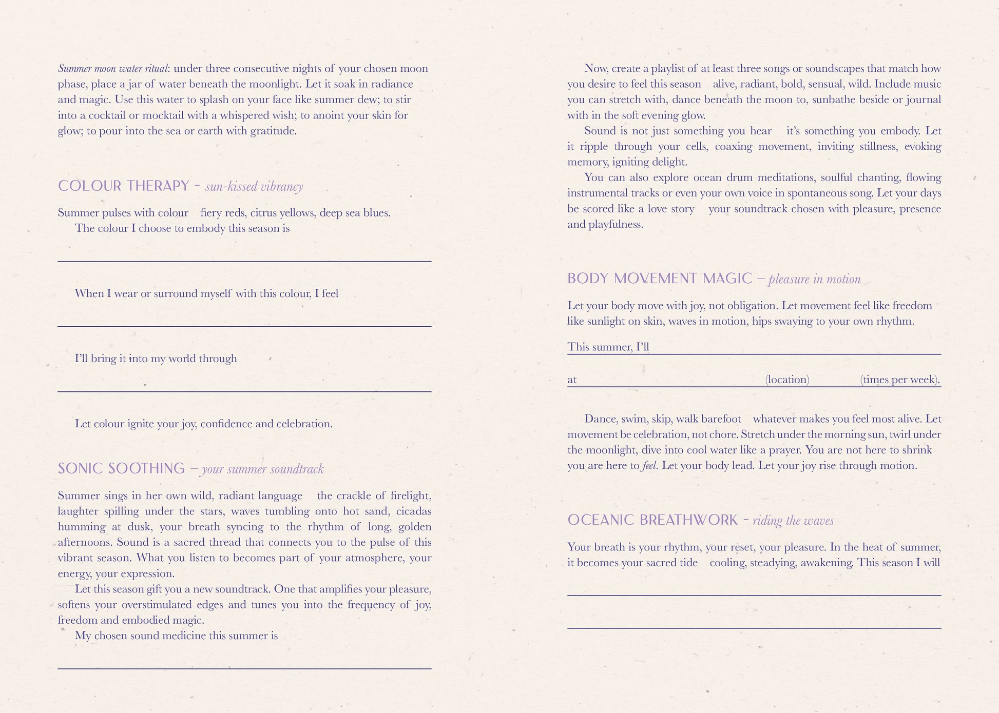 Text document with various sections on a white background