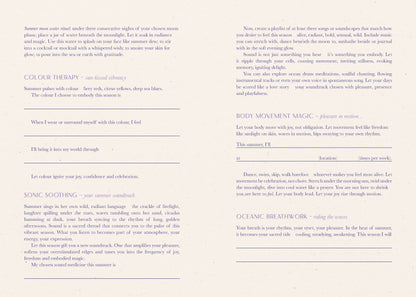 Text document with various sections on a white background