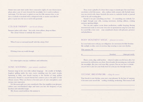 Text document with various sections on a white background