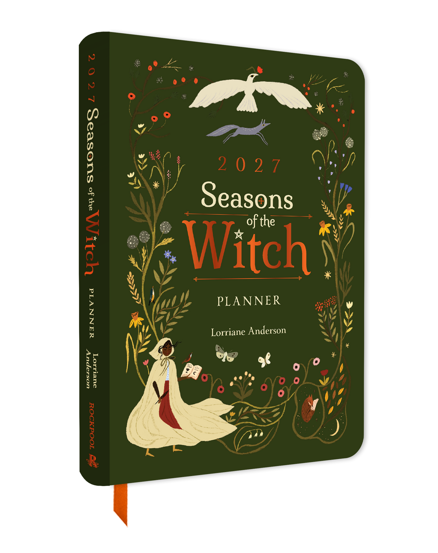 2027 Seasons of the Witch planner with decorative cover on a white background
