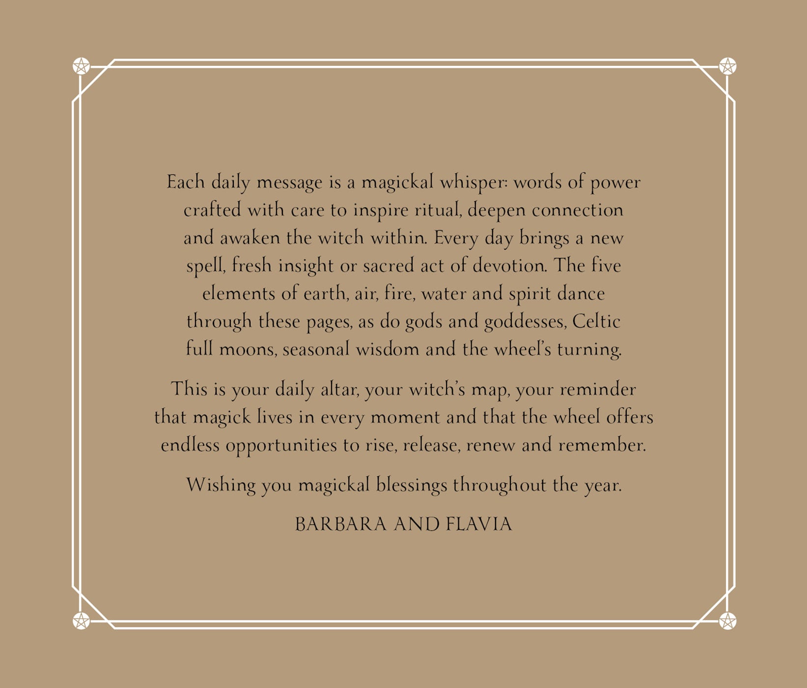 Text on a beige background with decorative border