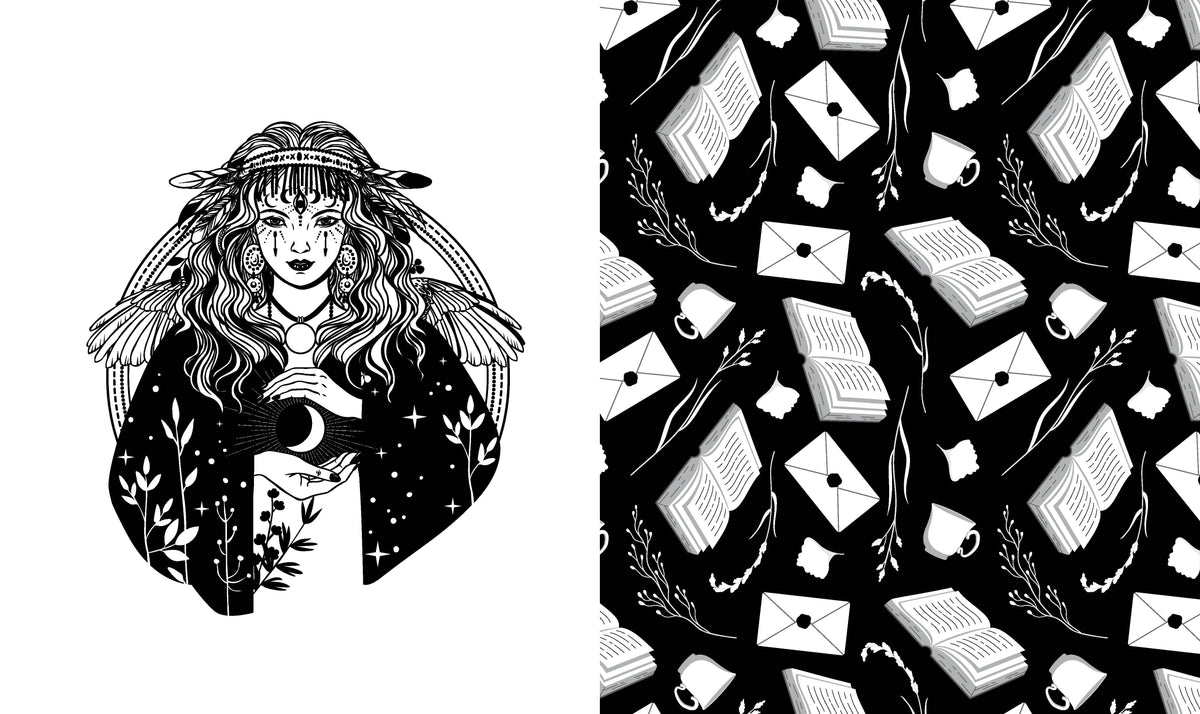 Dark Academia Coloring Book