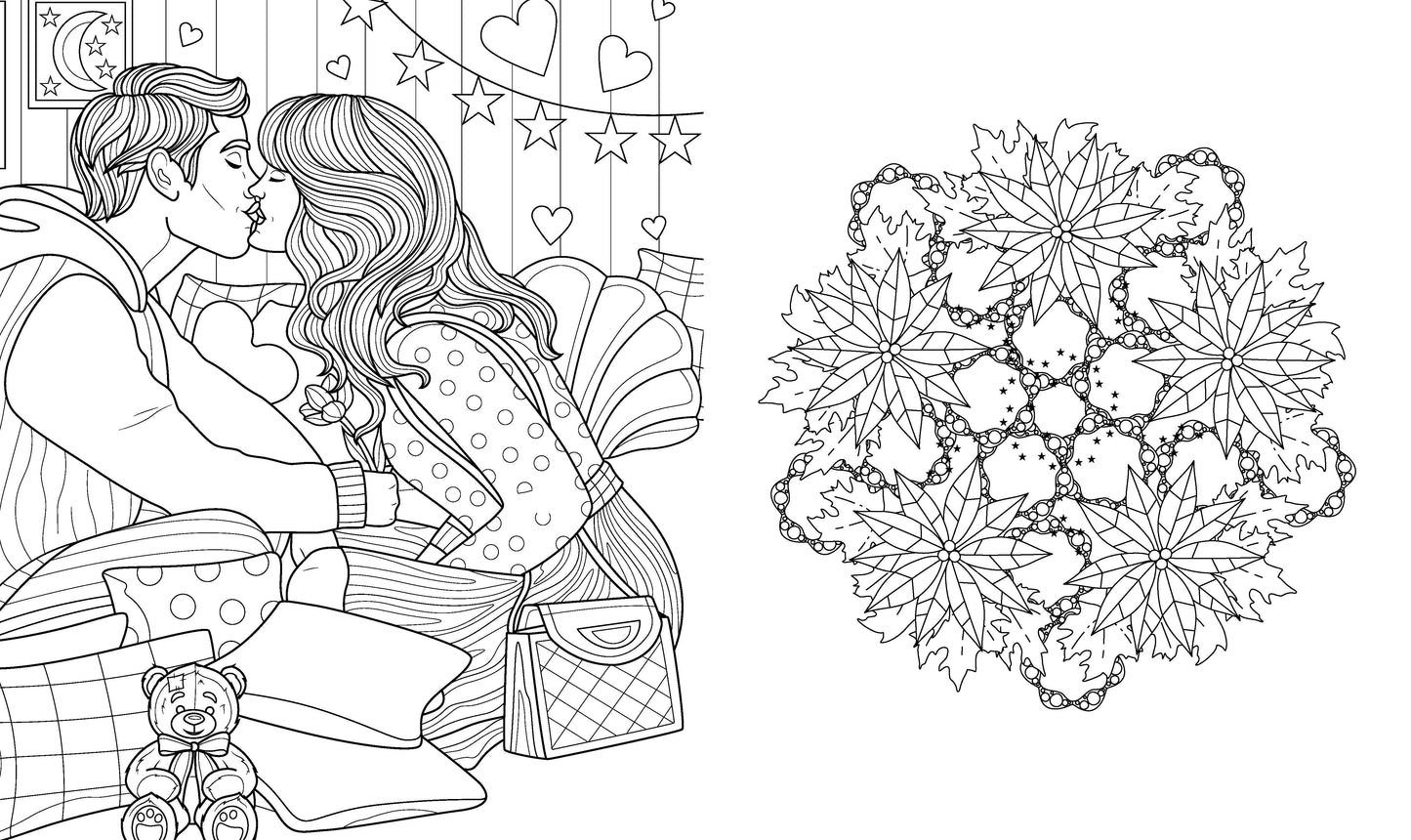 Romantic Christmas Coloring Book