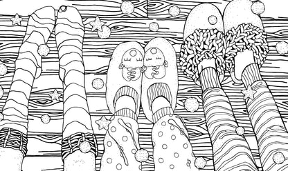 Romantic Christmas Coloring Book