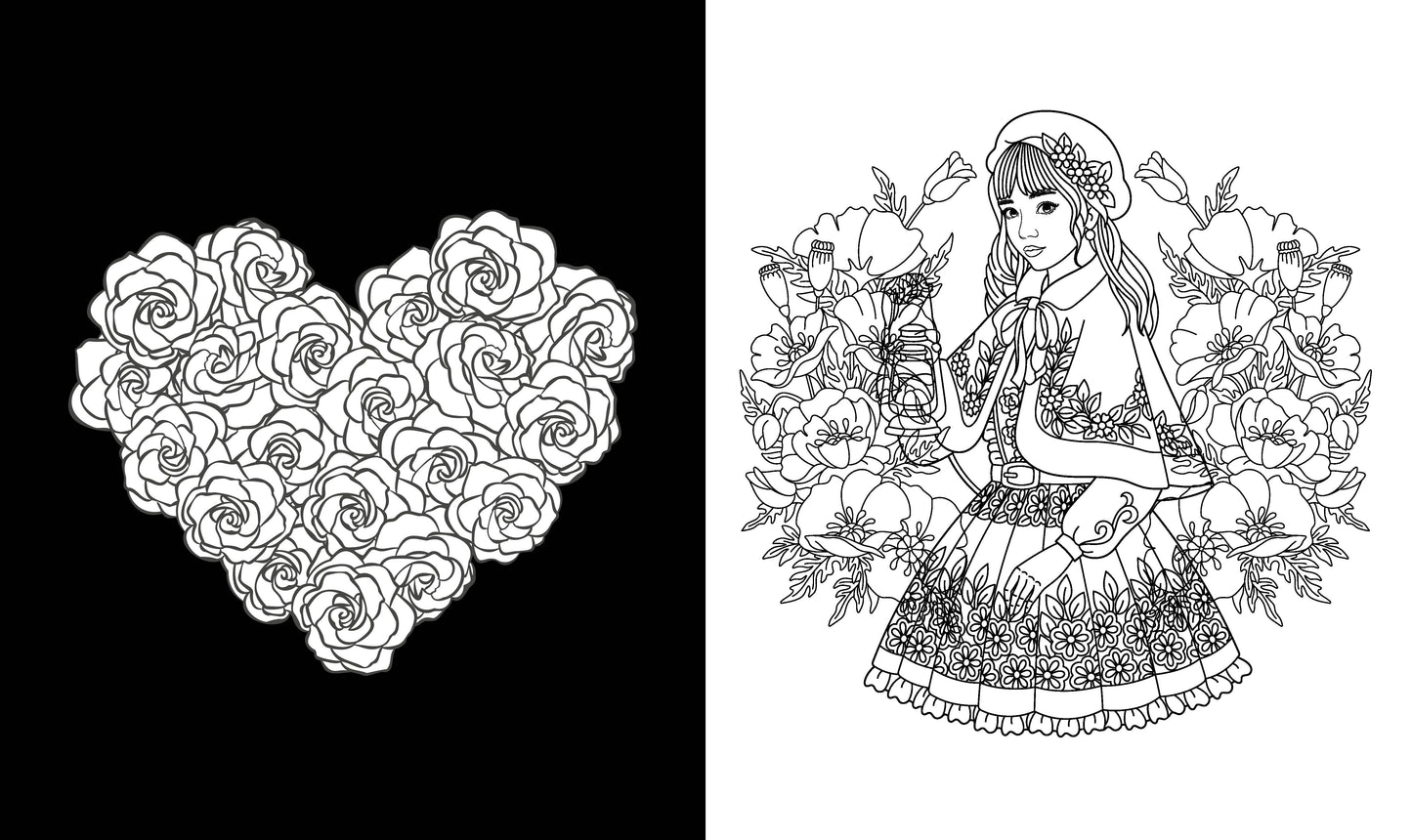 Romantic Christmas Coloring Book
