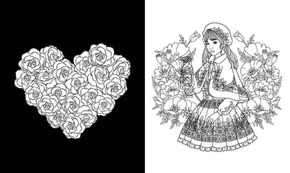 Romantic Christmas Coloring Book