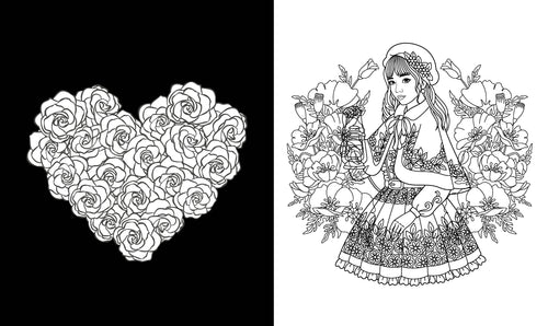 Romantic Christmas Coloring Book