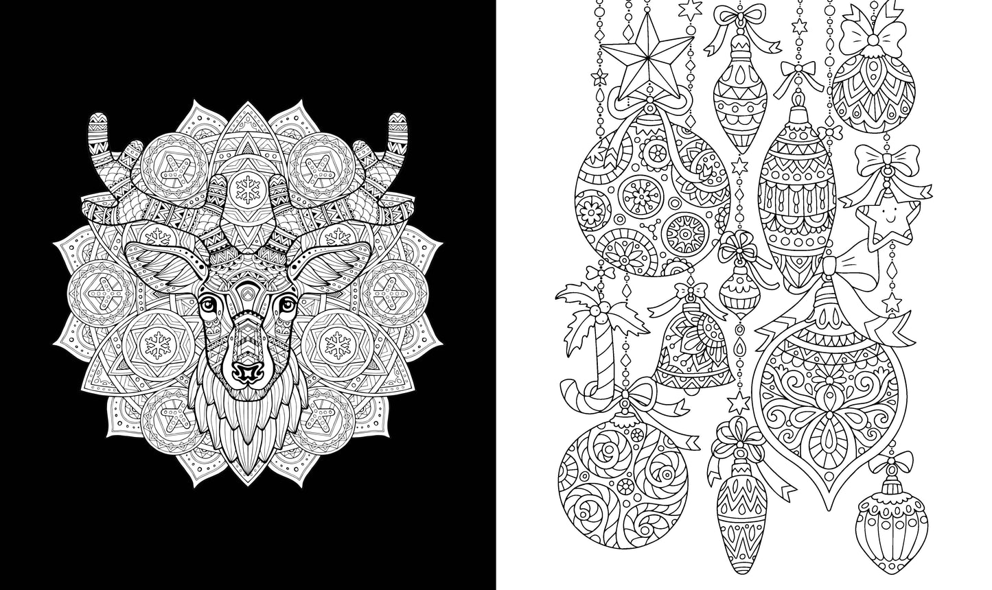 Romantic Christmas Coloring Book