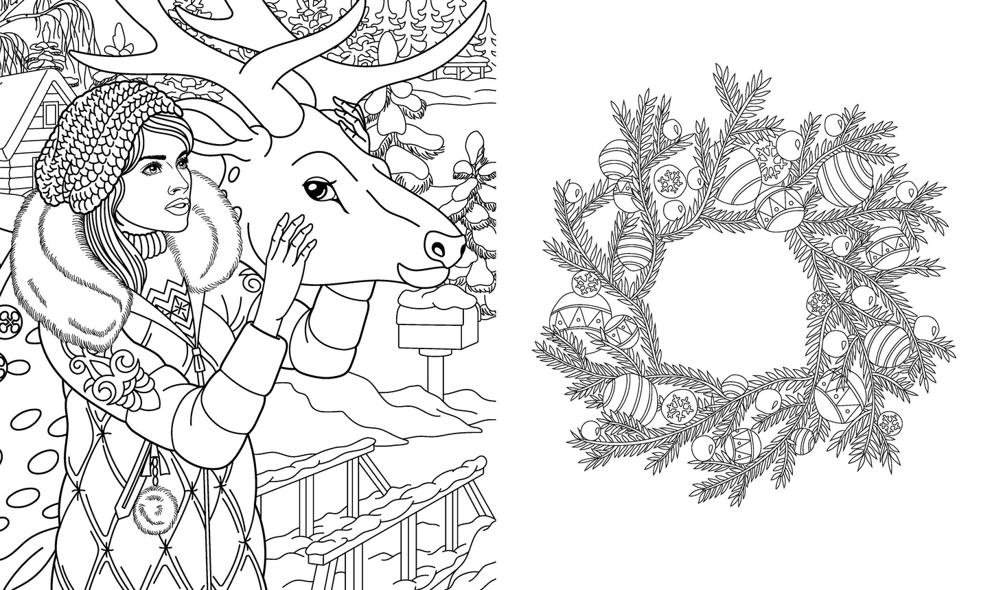 Romantic Christmas Coloring Book