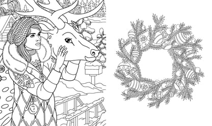 Romantic Christmas Coloring Book