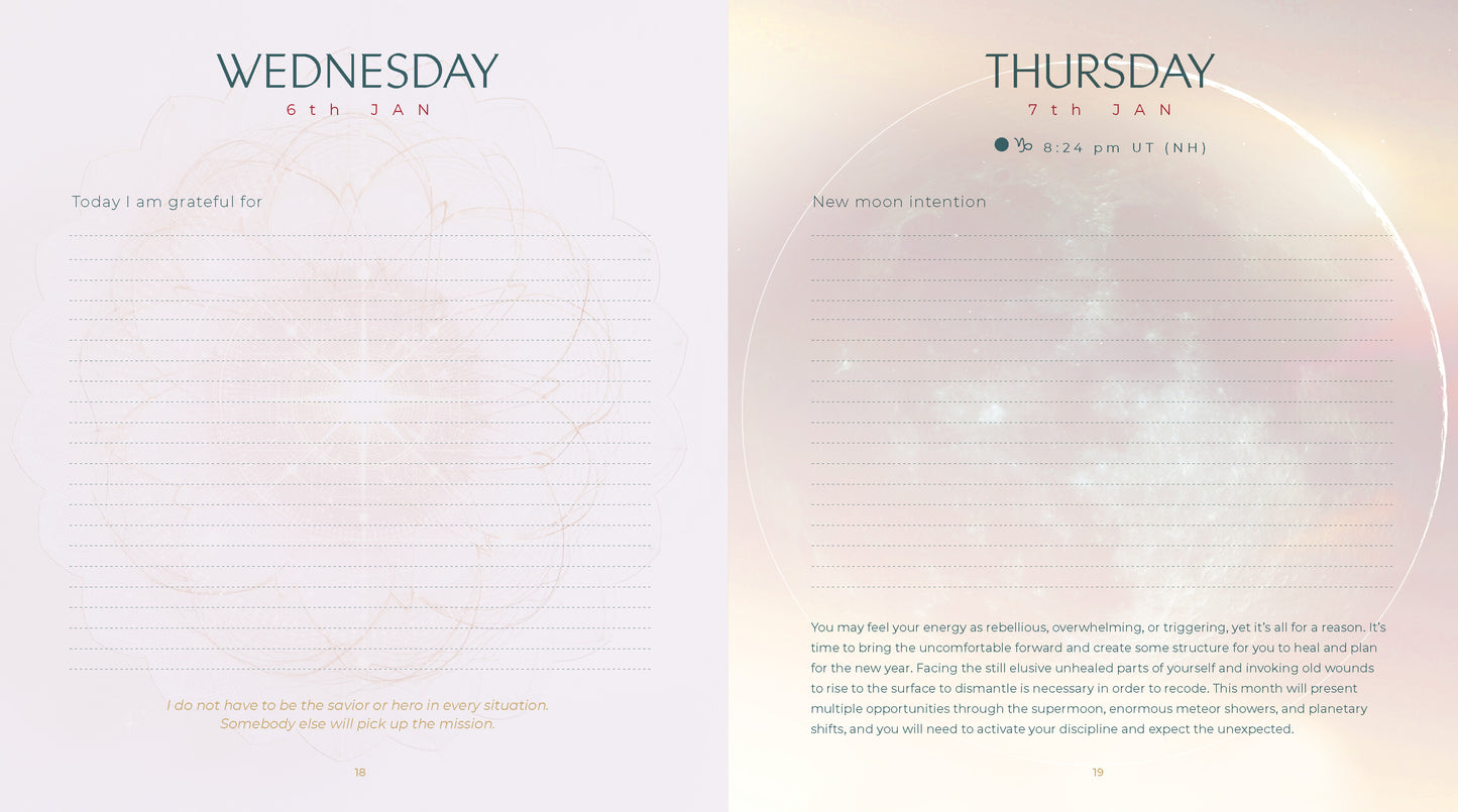 2027 Gratitude Diary & Daily Planner Calendar
