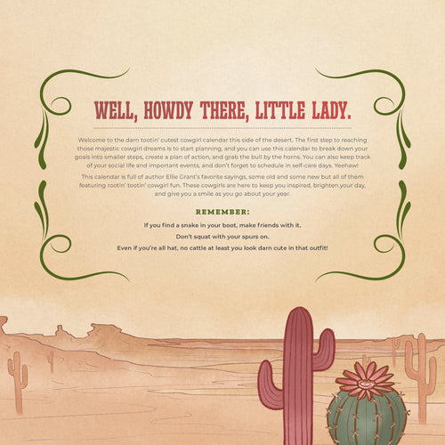 2027 There's a Snake in My Boot Wall Calendar