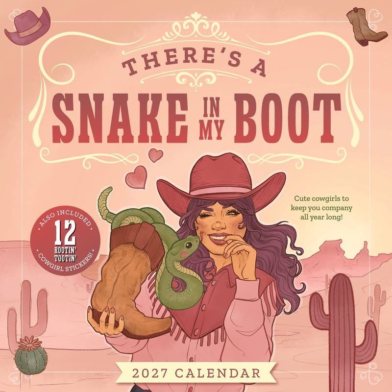 2027 There's a Snake in My Boot Wall Calendar