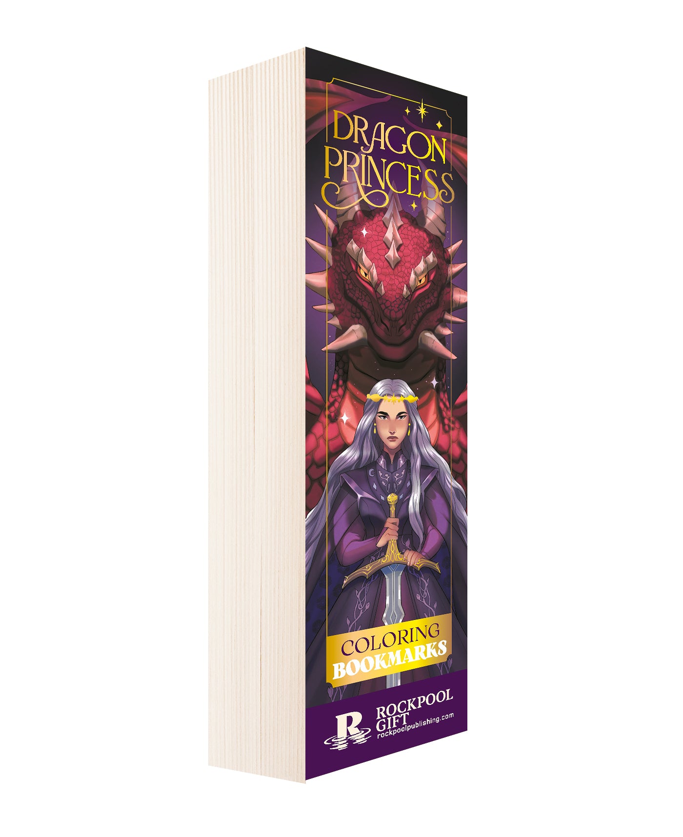 Dragon Princess Coloring Bookmarks