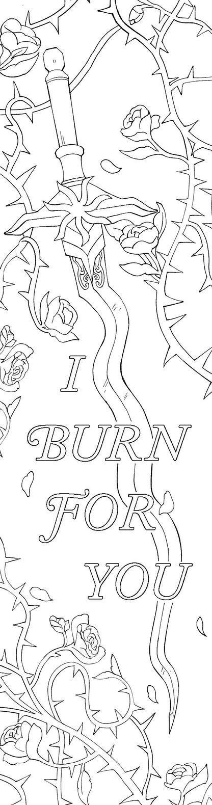Dragon Princess Coloring Bookmarks