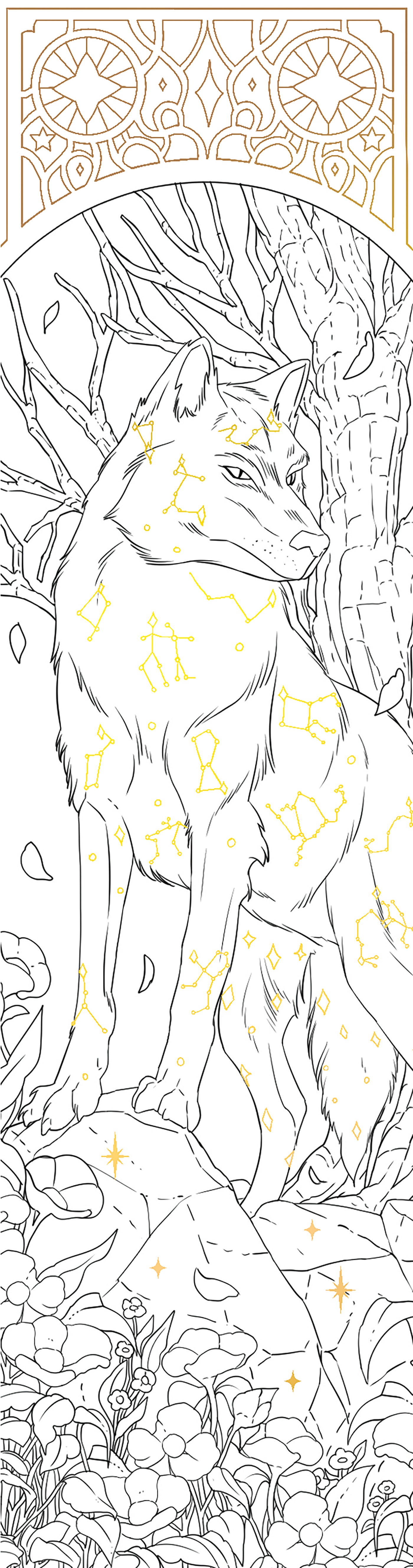 Fae Lovers Coloring Bookmarks