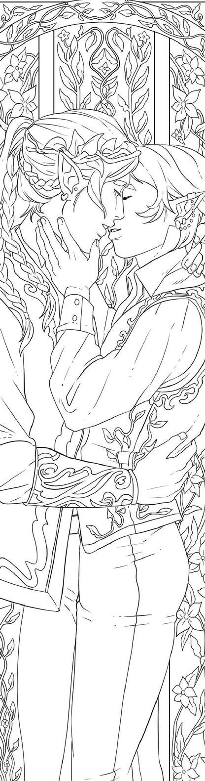 Fae Lovers Coloring Bookmarks