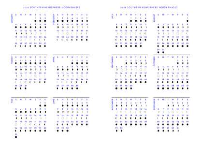 2026 Astrology Diary - Southern Hemisphere