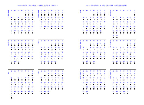 2026 Astrology Diary - Southern Hemisphere