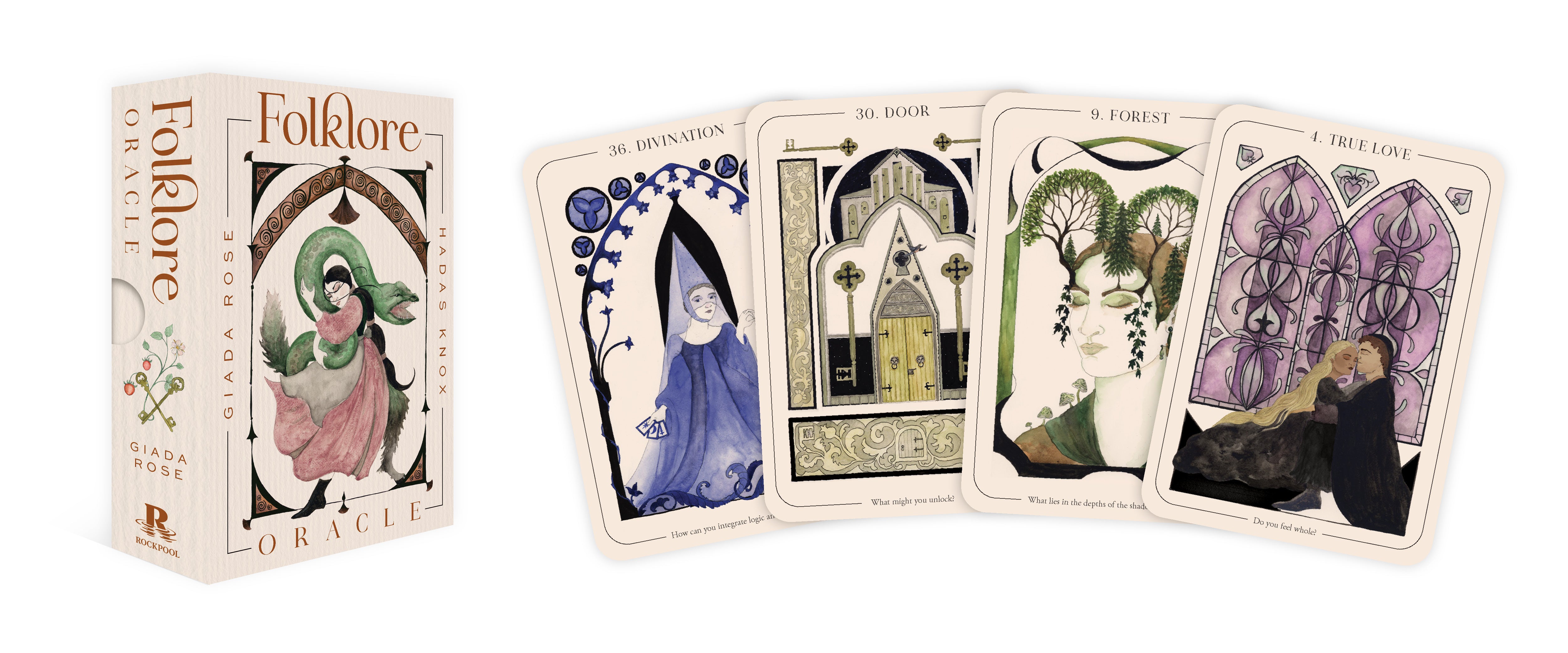 Folklore Oracle by Hadas Knox, Giada Rose | Oracle Cards | Rockpool