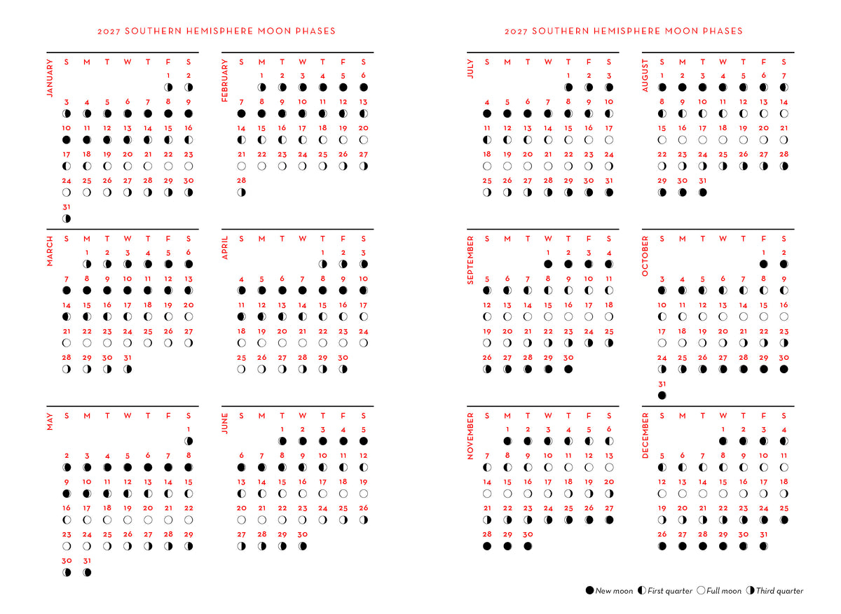 2027 Astrology Diary - Southern Hemisphere