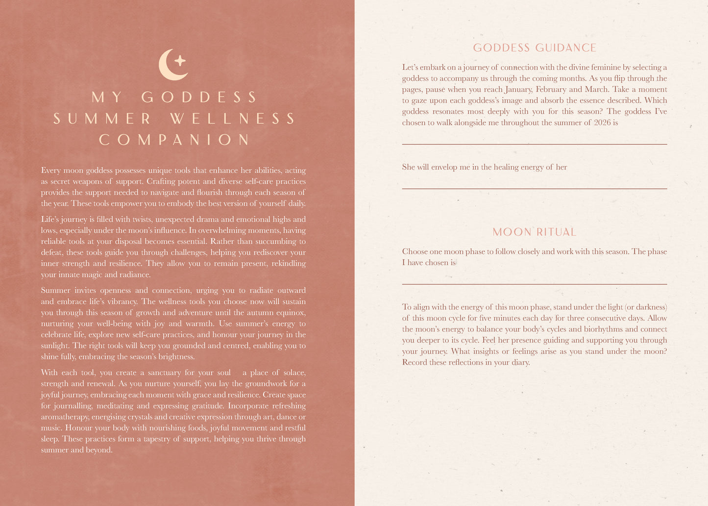 2026 Moon Goddess Diary - Southern Hemisphere