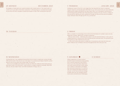 2026 Moon Goddess Diary - Southern Hemisphere