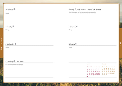 2027 Lunar and Seasonal Planner - Northern Hemisphere