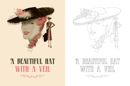 Marie Claire 1930s Evening Styles Coloring Book