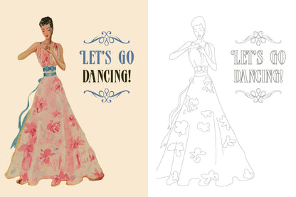 Marie Claire 1930s Evening Styles Coloring Book