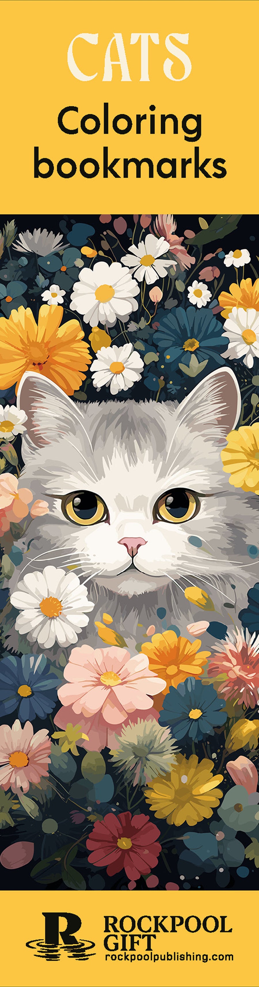 Cats Coloring Bookmarks