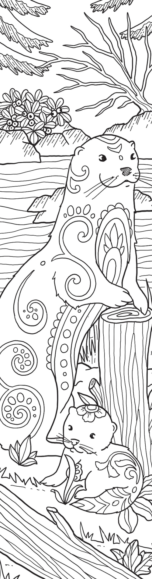 Animals Coloring Bookmarks