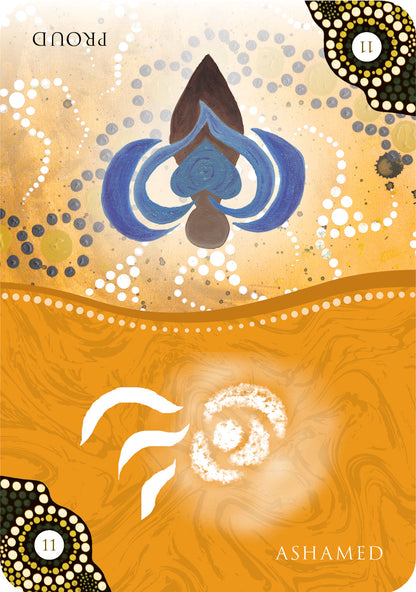 Book cover of 'Ashamed' with abstract design elements on a beige background