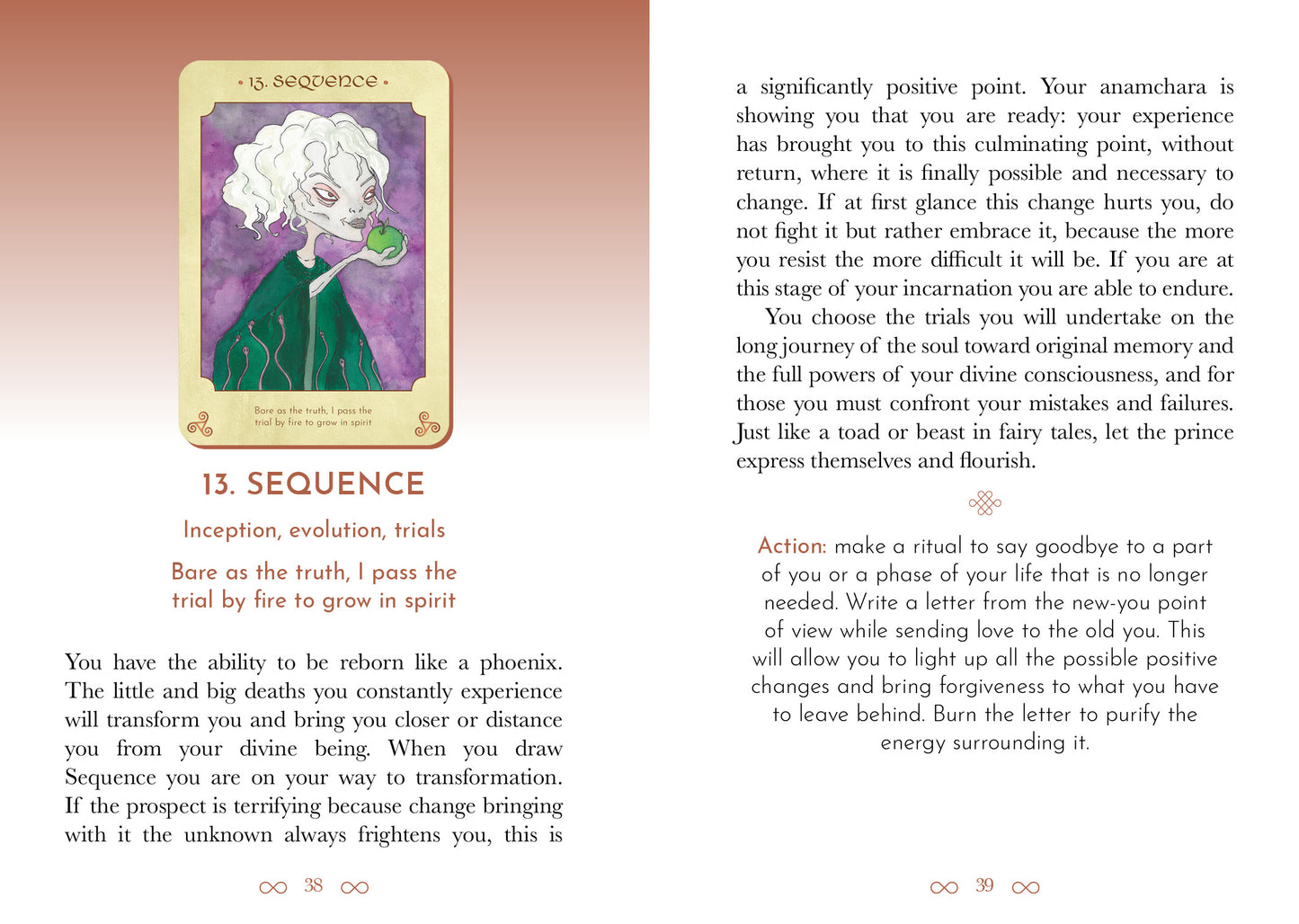Card with a character and text on a white background