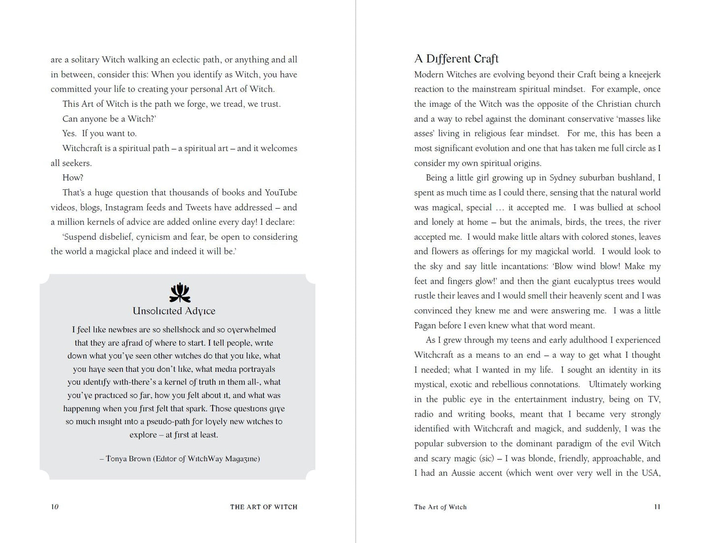 Book page with text and a logo on a white background