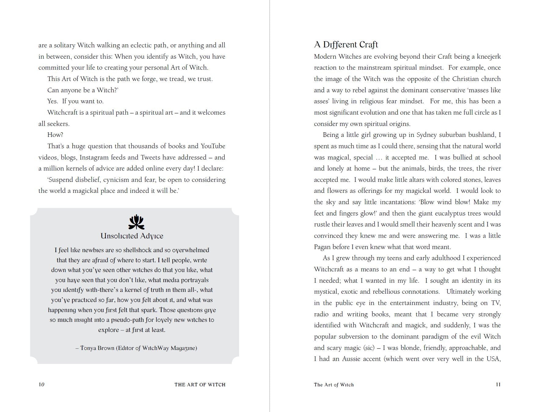 Book page with text and a logo on a white background