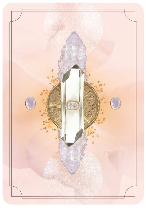 Decorative light switch plate with crystal design on a pink background
