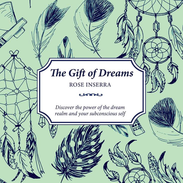 Book Cover of 'The Gift of Dreams' by Rose Inserra, with a magic themed background. 