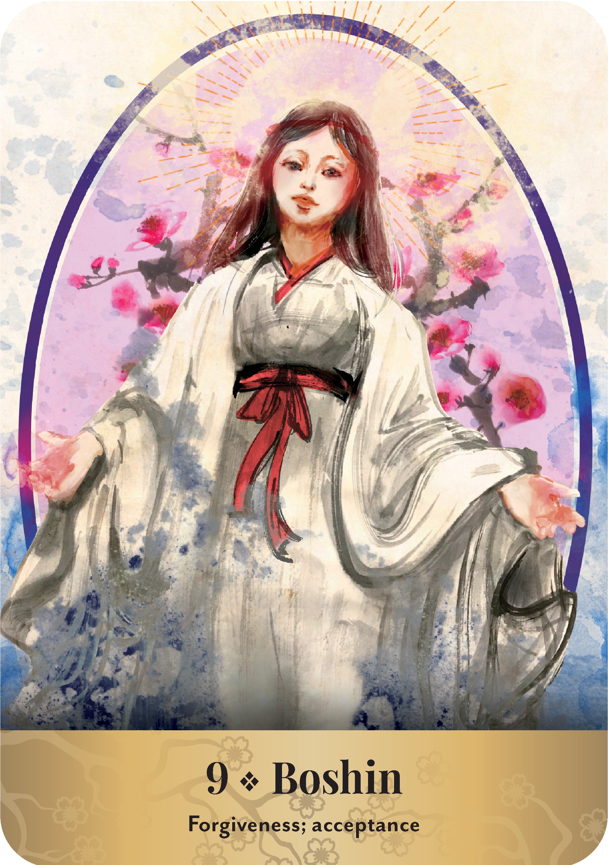 【未開封】Japanese Spirit's Oracles 神鏡 Japanese Gods & Spirits Oracle by Makoto Akiyama, Fumika Tanaka