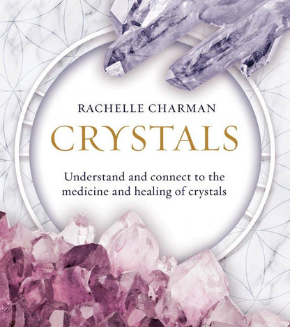 Box cover of 'Crystals' by Rachelle Charman with crystals and geometric designs.