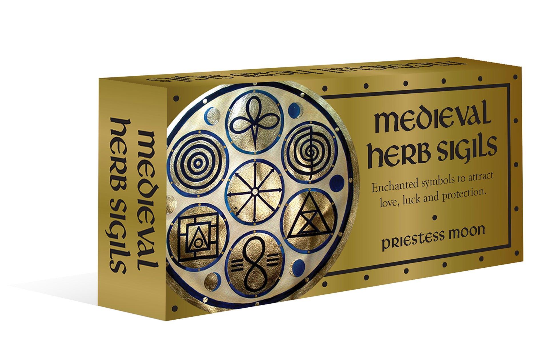 Box of 'Medieval Herb Sigils' with decorative design and text on a white background