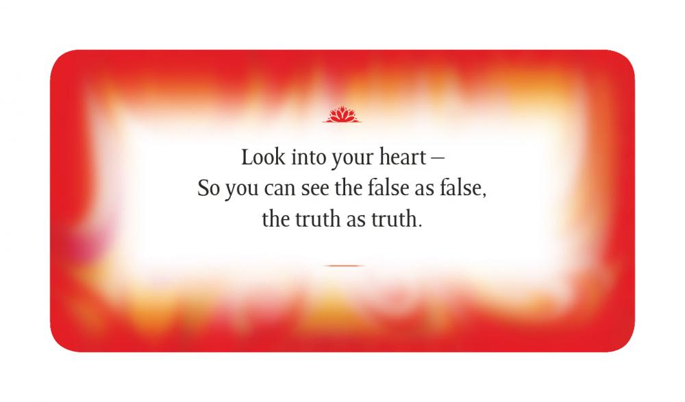 Red card with a motivational quote on a white background
